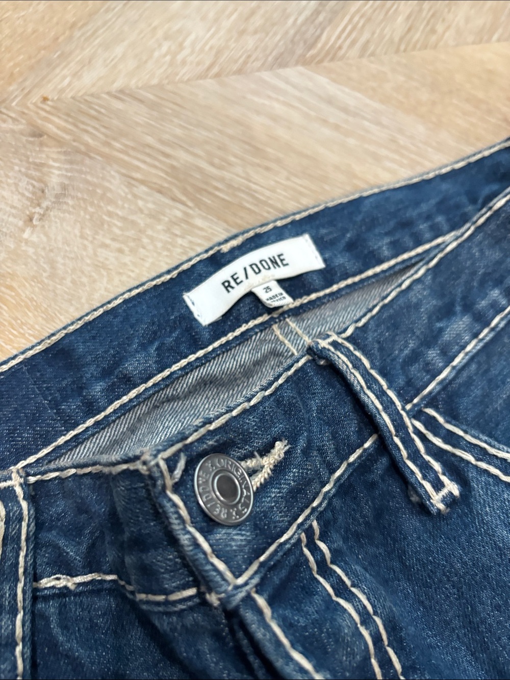 Re/Done Indigo High-Rise Denim Jeans